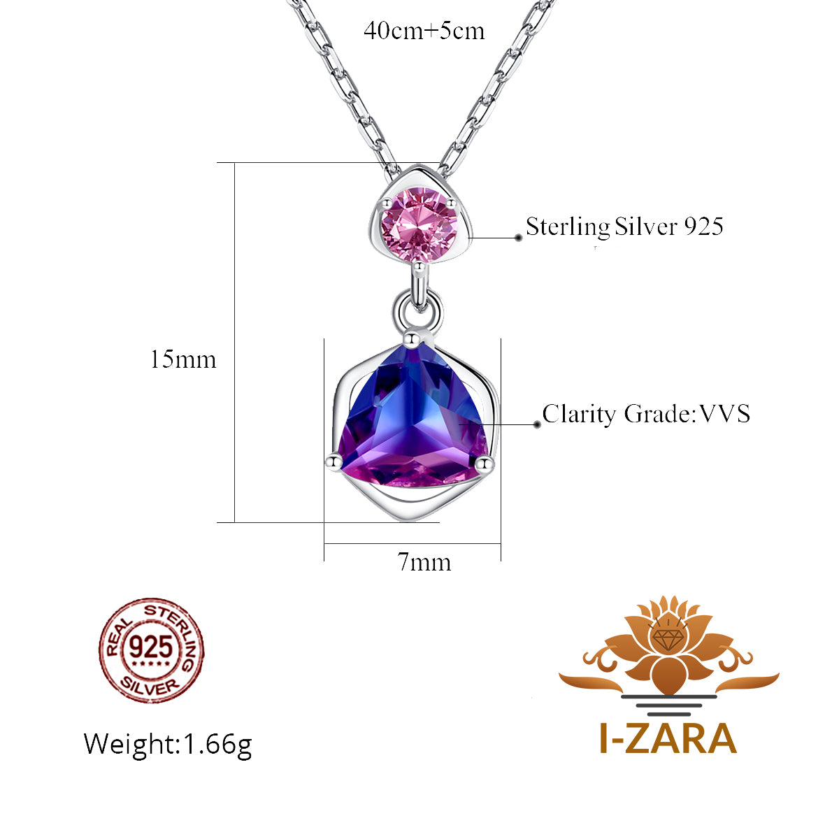 Rainbow Necklace - Mystic Topaz Pendant