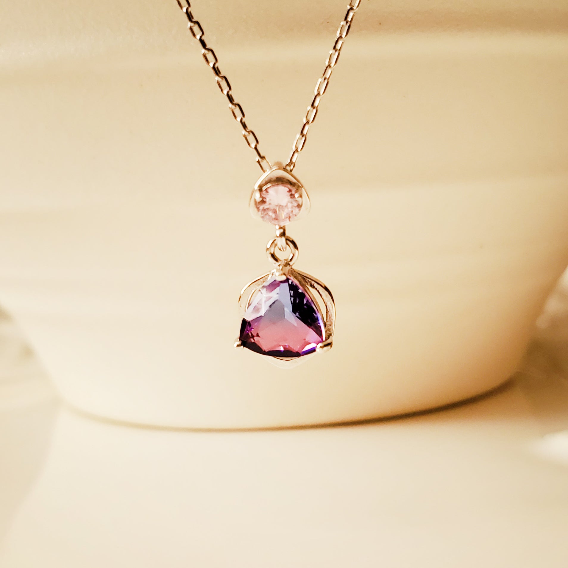 Rainbow Necklace - Mystic Topaz Pendant I-ZARA