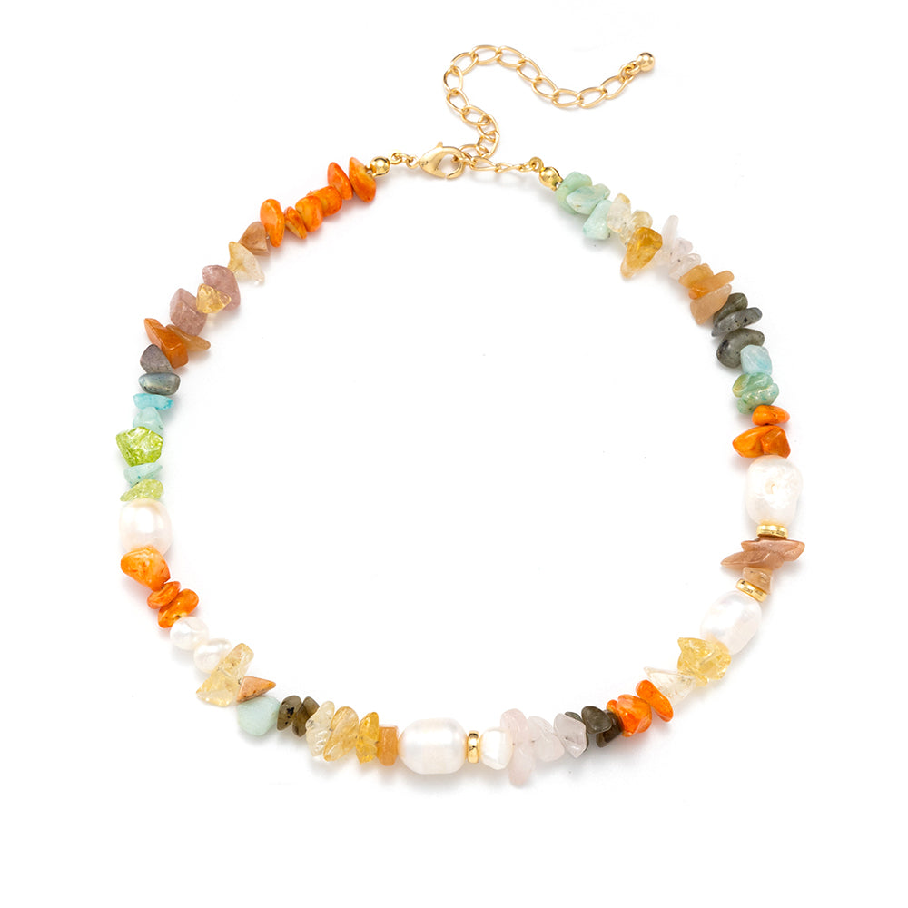 Semi-precious Natural Stone Chakra Necklace