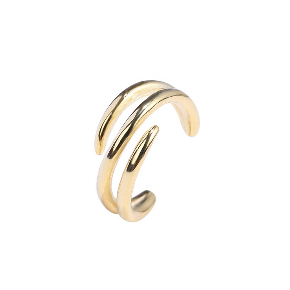 18k Gold Ear Cuff-Non-Piecing Earing