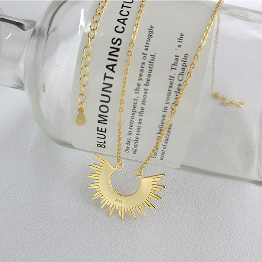 Radiant Sun Pendant Necklace