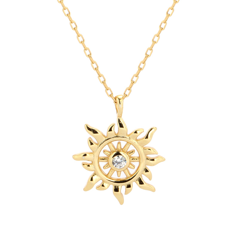 Sun Necklace Gold